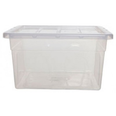 CAJA DE ALMACENAJE CON TAPA 32 LITROS 36X42X30CM PP TRANSPARENTE ARCHIVO 2000 CP1482032 CS TP (Espera 4 dias)